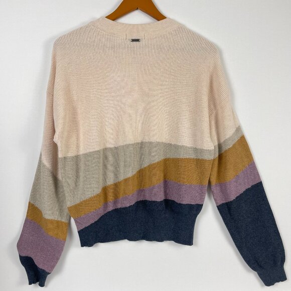 Prana Desert Road Organic Cotton Color Block Sweater Size S - Picture 3 of 12